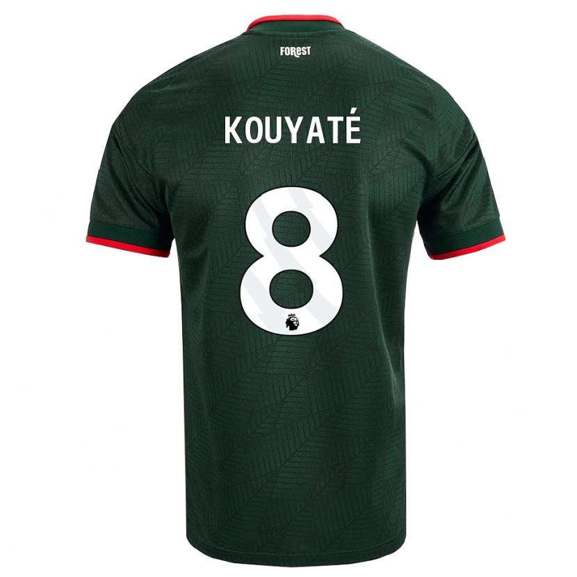 Danxen Niño Camiseta Cheikhou Kouyate #8 Verdeoscuro Rojo 2ª Equipación 2026/27 La Camisa México