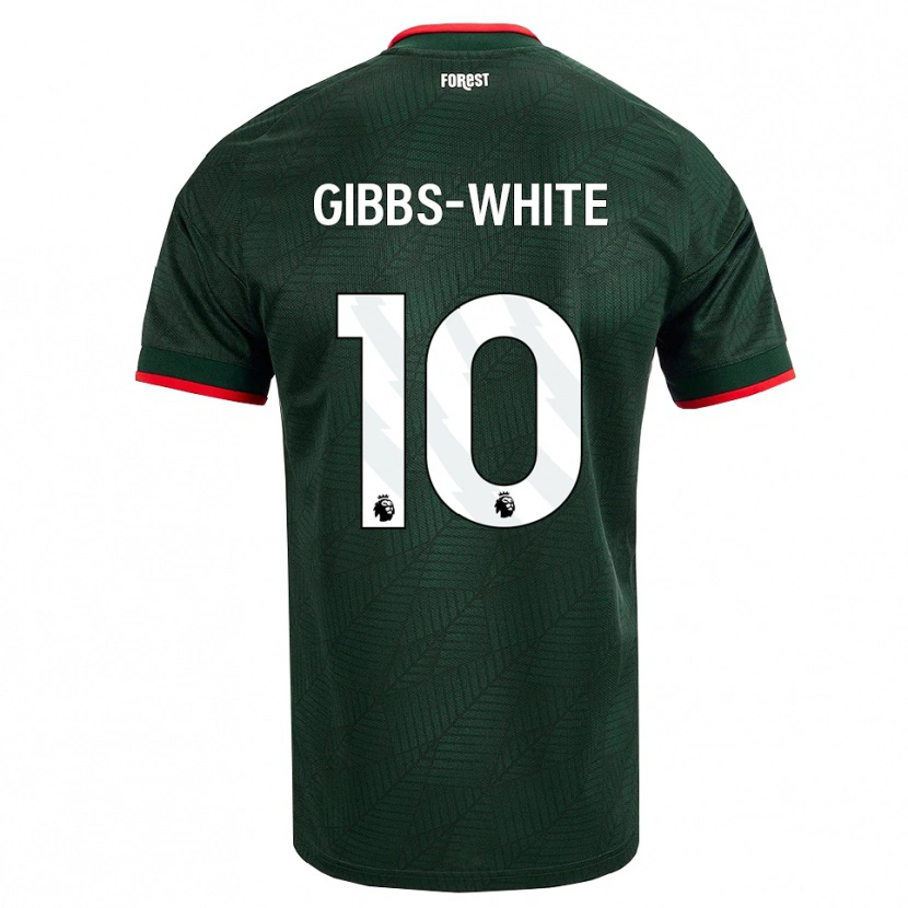 Danxen Niño Camiseta Morgan Gibbs-White #10 Verdeoscuro Rojo 2ª Equipación 2026/27 La Camisa México