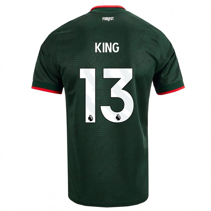 Danxen Niño Camiseta Leo King #13 Verdeoscuro Rojo 2ª Equipación 2026/27 La Camisa México