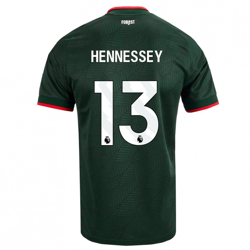 Danxen Niño Camiseta Wayne Hennessey #13 Verdeoscuro Rojo 2ª Equipación 2026/27 La Camisa México