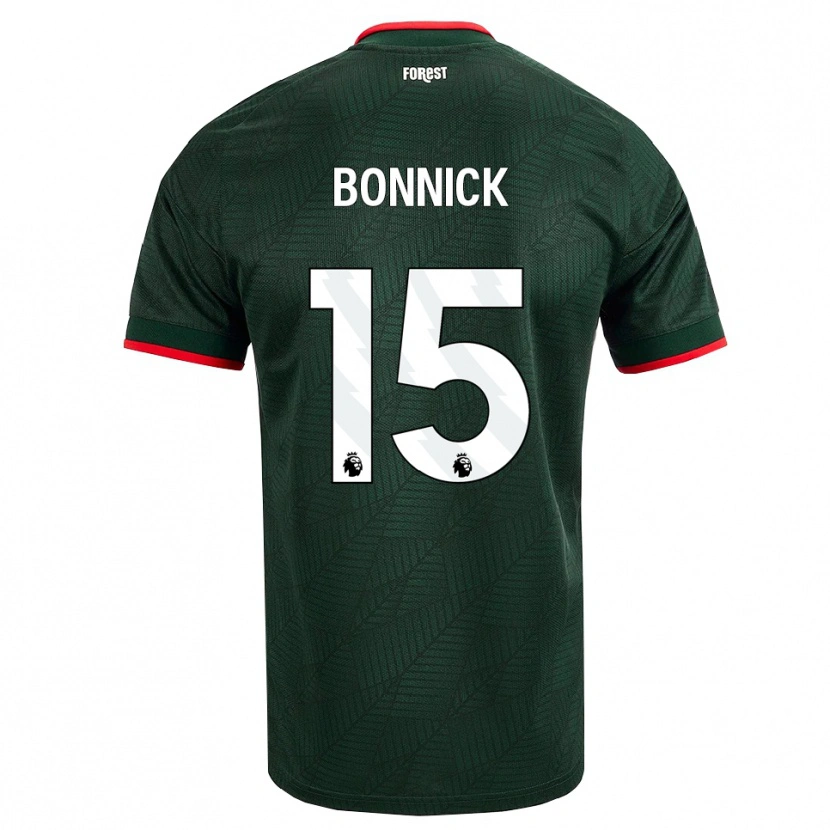 Danxen Niño Camiseta Azae Bonnick #15 Verdeoscuro Rojo 2ª Equipación 2026/27 La Camisa México