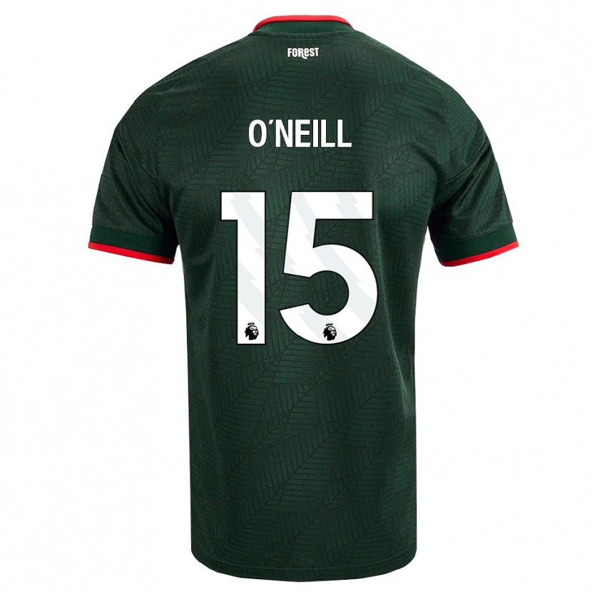 Danxen Niño Camiseta Laura-Jayne O'neill #15 Verdeoscuro Rojo 2ª Equipación 2026/27 La Camisa México