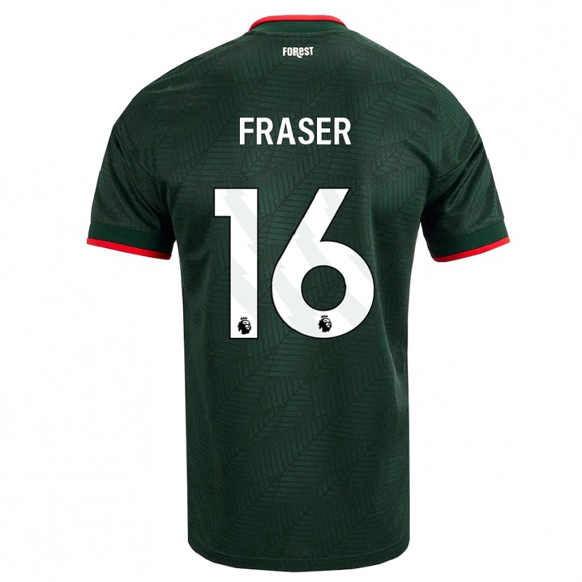 Danxen Niño Camiseta Boyd Fraser #16 Verdeoscuro Rojo 2ª Equipación 2026/27 La Camisa México