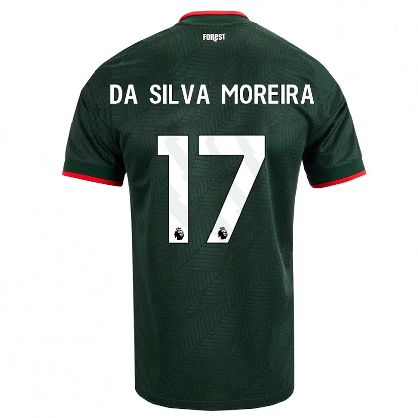 Danxen Niño Camiseta Eric Da Silva Moreira #17 Verdeoscuro Rojo 2ª Equipación 2026/27 La Camisa México