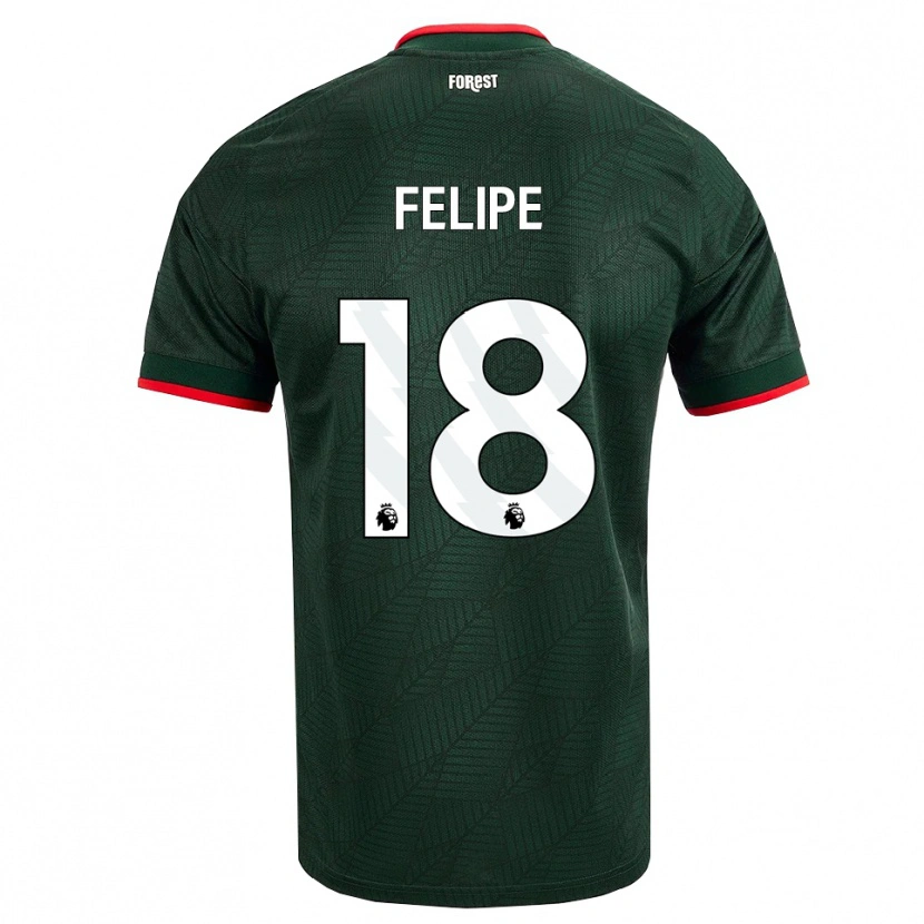 Danxen Niño Camiseta Felipe #18 Verdeoscuro Rojo 2ª Equipación 2026/27 La Camisa México