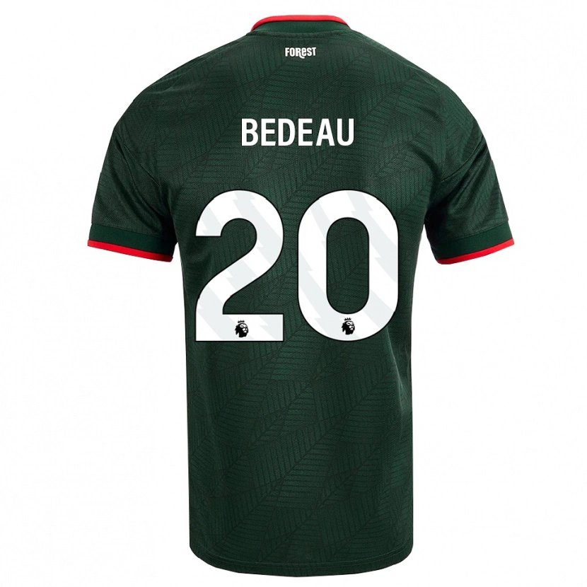Danxen Niño Camiseta Naomi Bedeau #20 Verdeoscuro Rojo 2ª Equipación 2026/27 La Camisa México