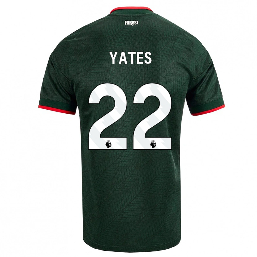 Danxen Niño Camiseta Ryan Yates #22 Verdeoscuro Rojo 2ª Equipación 2026/27 La Camisa México