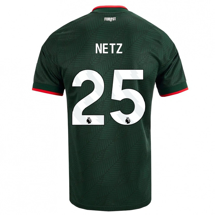 Danxen Niño Camiseta Luca Netz #25 Verdeoscuro Rojo 2ª Equipación 2026/27 La Camisa México