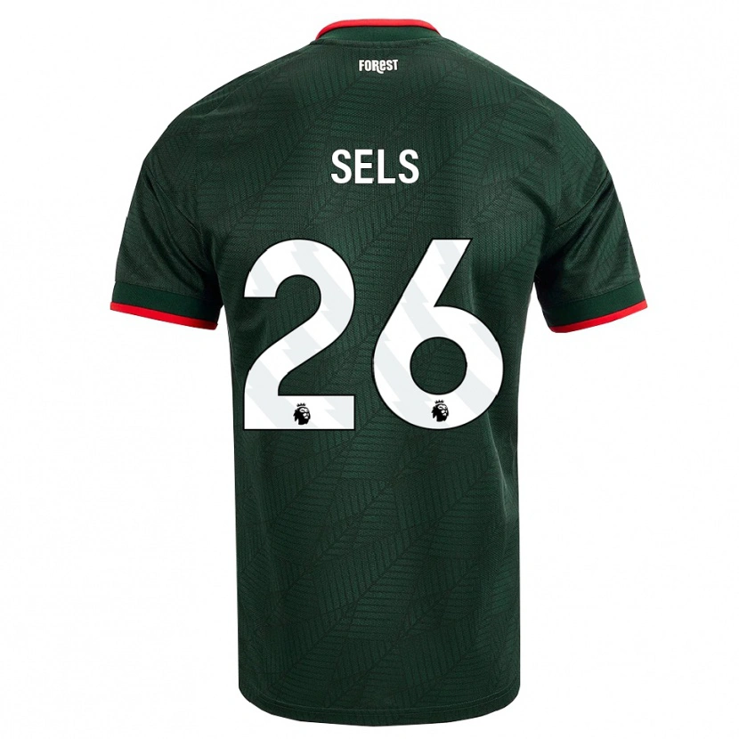 Danxen Niño Camiseta Matz Sels #26 Verdeoscuro Rojo 2ª Equipación 2026/27 La Camisa México