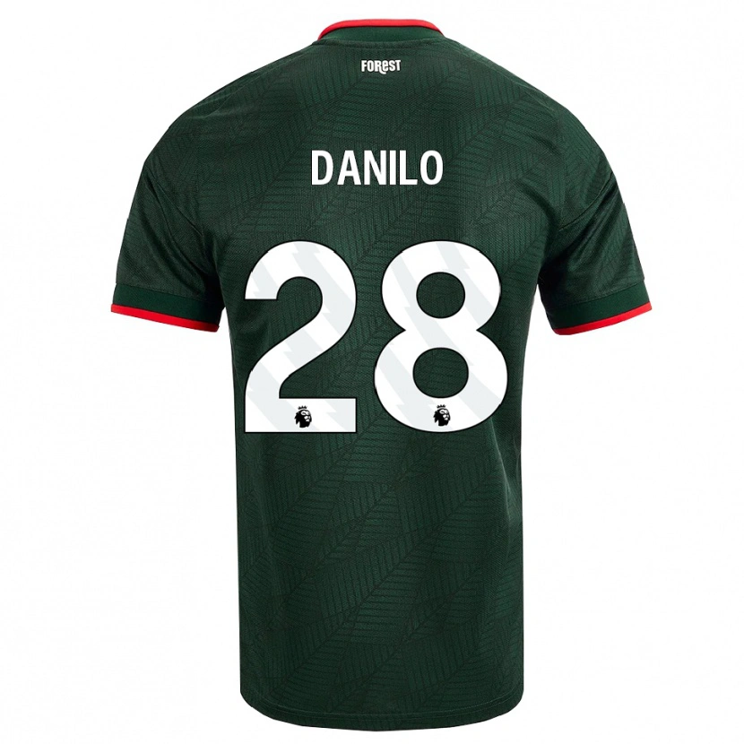 Danxen Niño Camiseta Danilo #28 Verdeoscuro Rojo 2ª Equipación 2026/27 La Camisa México