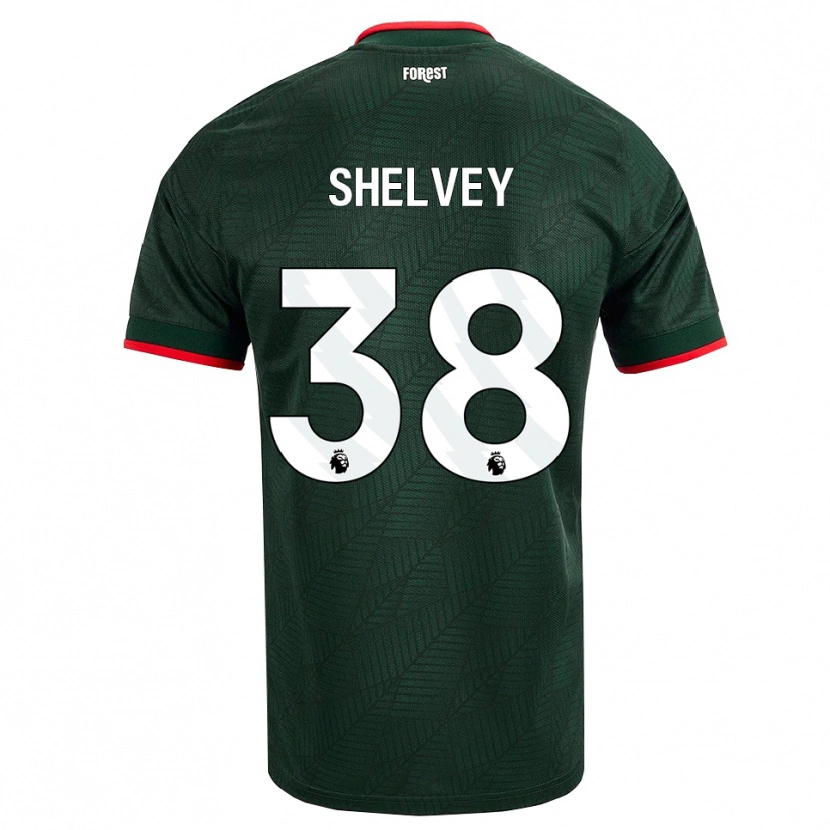 Danxen Niño Camiseta George Shelvey #38 Verdeoscuro Rojo 2ª Equipación 2026/27 La Camisa México