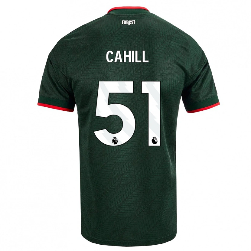 Danxen Niño Camiseta Shae Cahill #51 Verdeoscuro Rojo 2ª Equipación 2026/27 La Camisa México