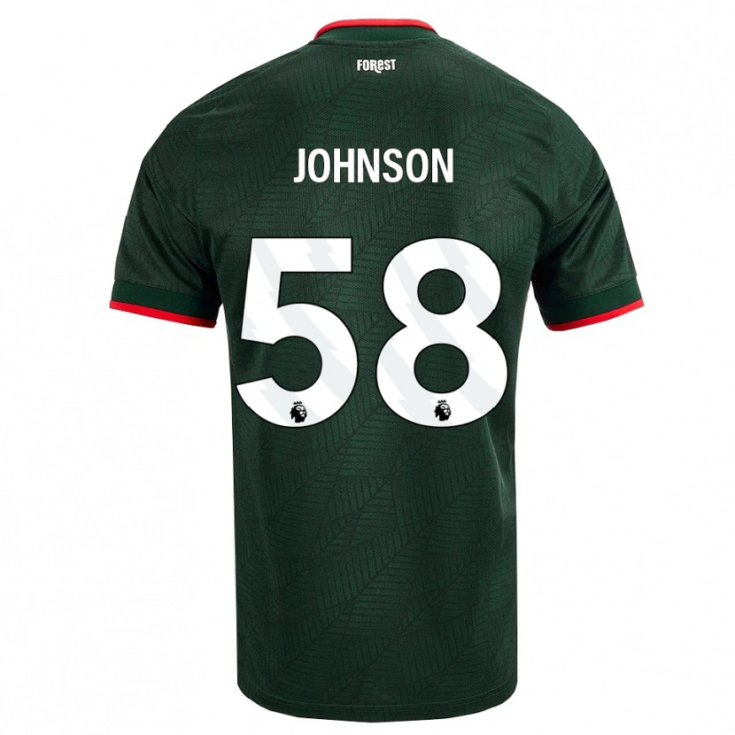Danxen Niño Camiseta Pharrell Johnson #58 Verdeoscuro Rojo 2ª Equipación 2026/27 La Camisa México