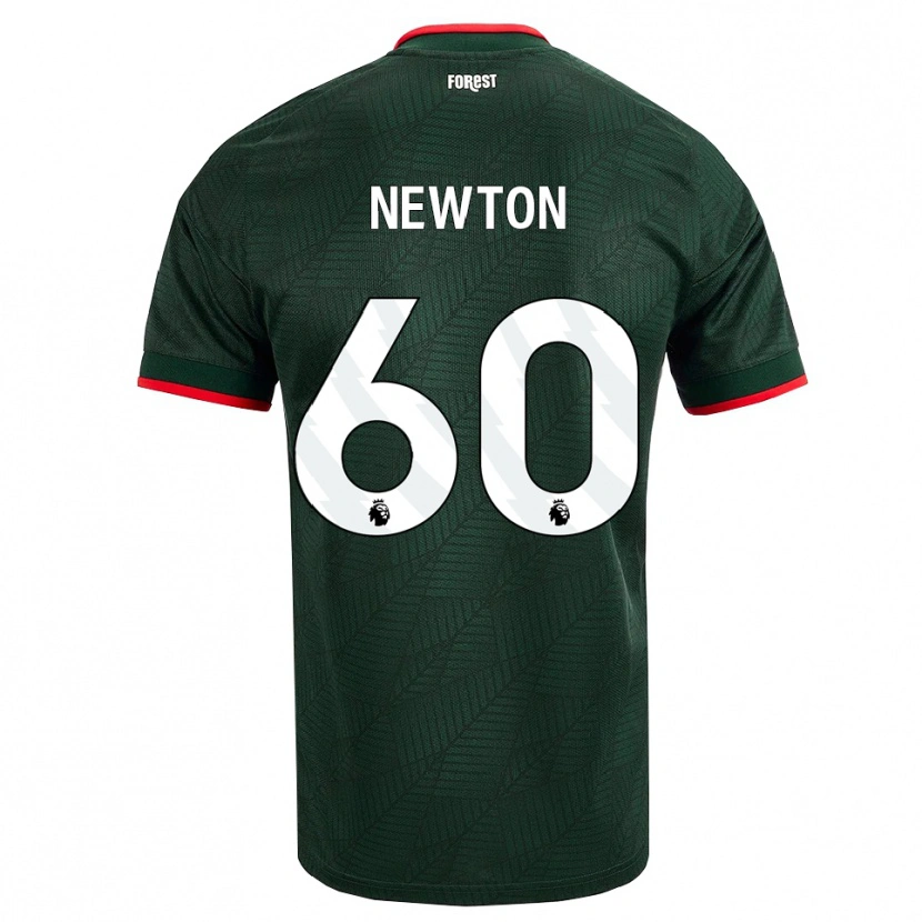 Danxen Niño Camiseta Jamie Newton #60 Verdeoscuro Rojo 2ª Equipación 2026/27 La Camisa México
