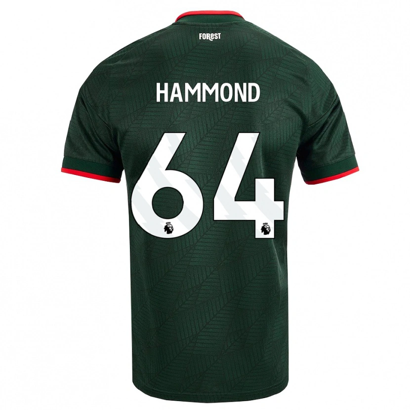 Danxen Niño Camiseta Ben Hammond #64 Verdeoscuro Rojo 2ª Equipación 2026/27 La Camisa México