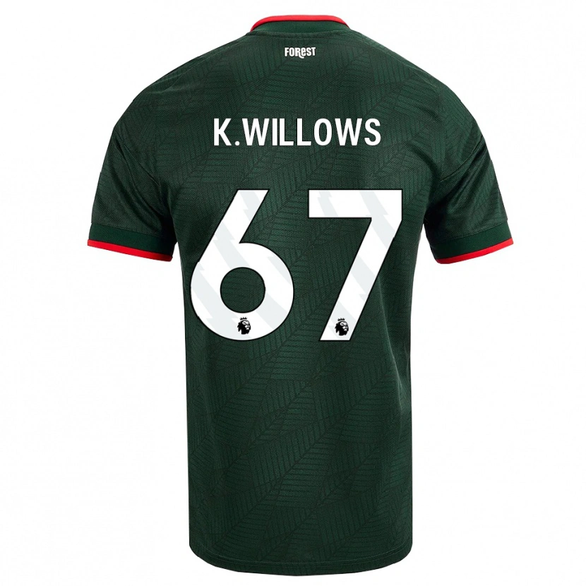 Danxen Niño Camiseta Keehan Willows #67 Verdeoscuro Rojo 2ª Equipación 2026/27 La Camisa México