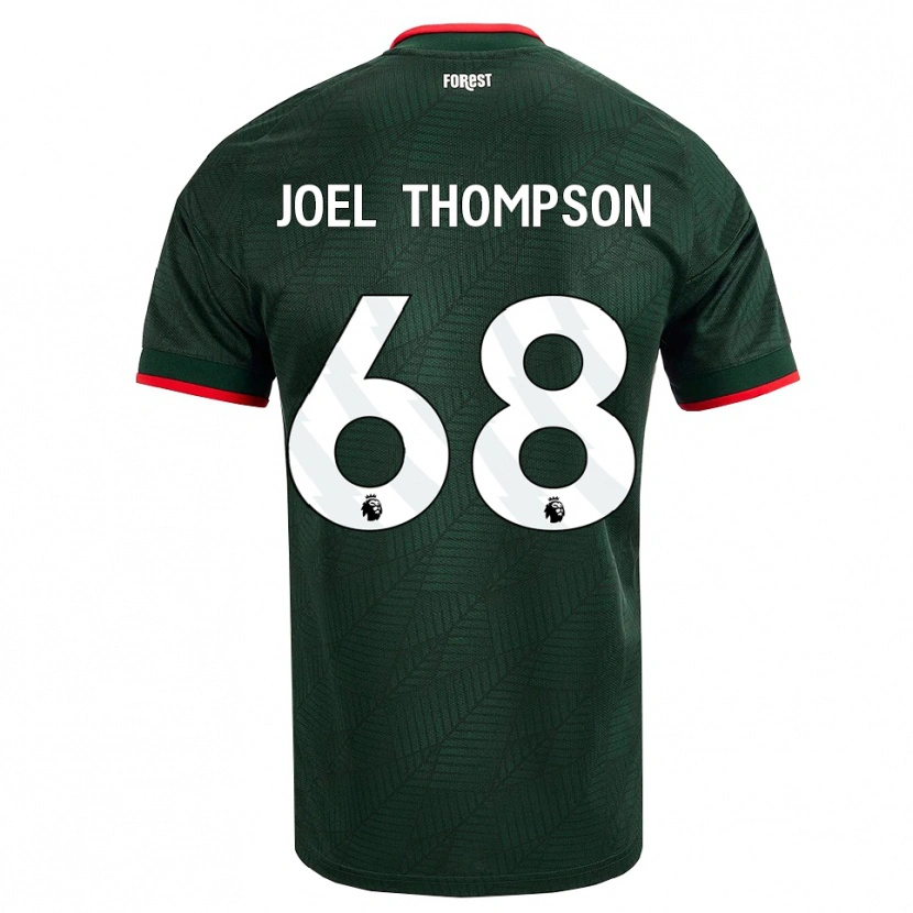 Danxen Niño Camiseta Joel Thompson #68 Verdeoscuro Rojo 2ª Equipación 2026/27 La Camisa México