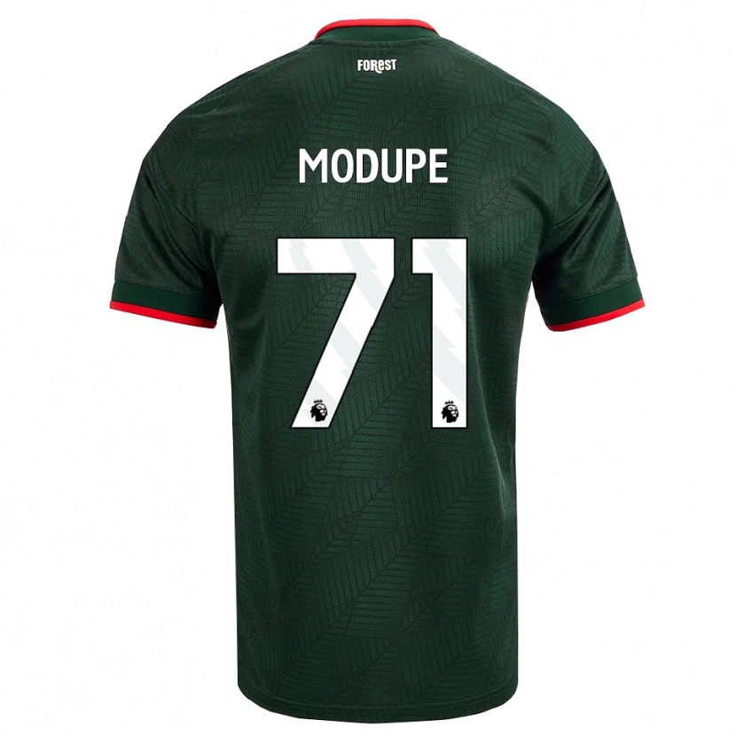 Danxen Niño Camiseta David Modupe #71 Verdeoscuro Rojo 2ª Equipación 2026/27 La Camisa México