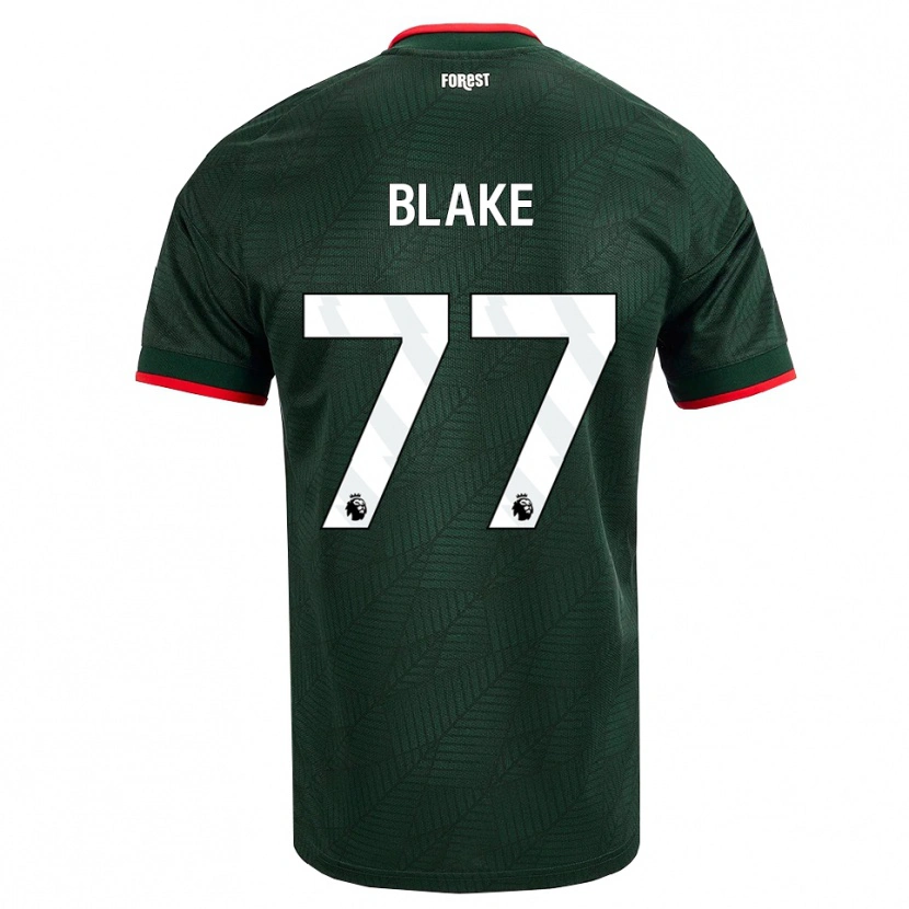 Danxen Niño Camiseta Zyan Blake #77 Verdeoscuro Rojo 2ª Equipación 2026/27 La Camisa México