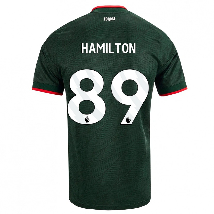 Danxen Niño Camiseta Scott Hamilton #89 Verdeoscuro Rojo 2ª Equipación 2026/27 La Camisa México