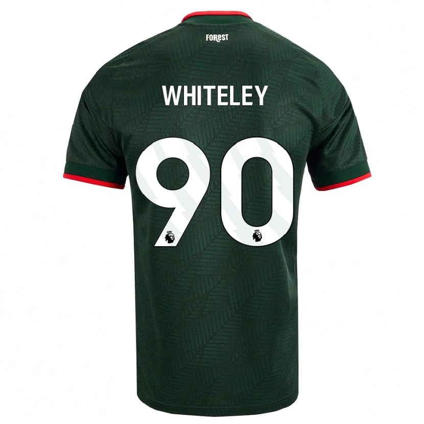 Danxen Niño Camiseta Jonathan Whiteley #90 Verdeoscuro Rojo 2ª Equipación 2026/27 La Camisa México
