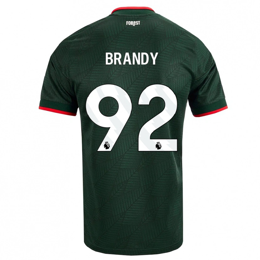 Danxen Niño Camiseta Taeneal Brandy #92 Verdeoscuro Rojo 2ª Equipación 2026/27 La Camisa México