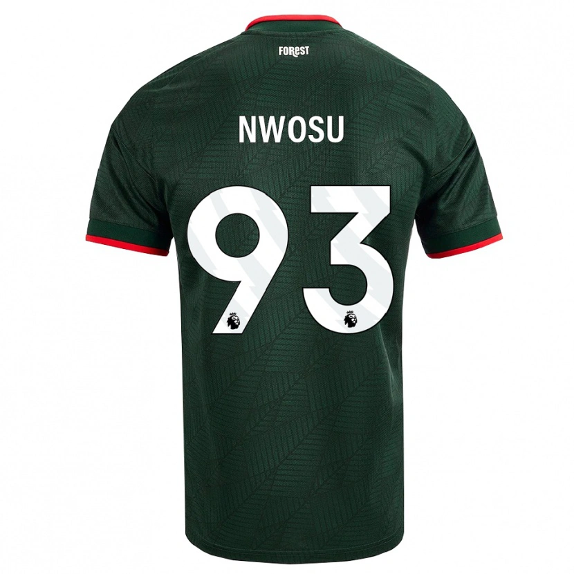 Danxen Niño Camiseta Chinaza Nwosu #93 Verdeoscuro Rojo 2ª Equipación 2026/27 La Camisa México