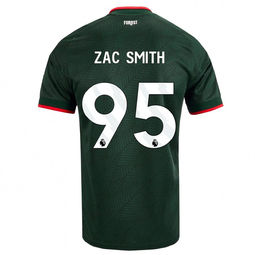 Danxen Niño Camiseta Zac Smith #95 Verdeoscuro Rojo 2ª Equipación 2026/27 La Camisa México