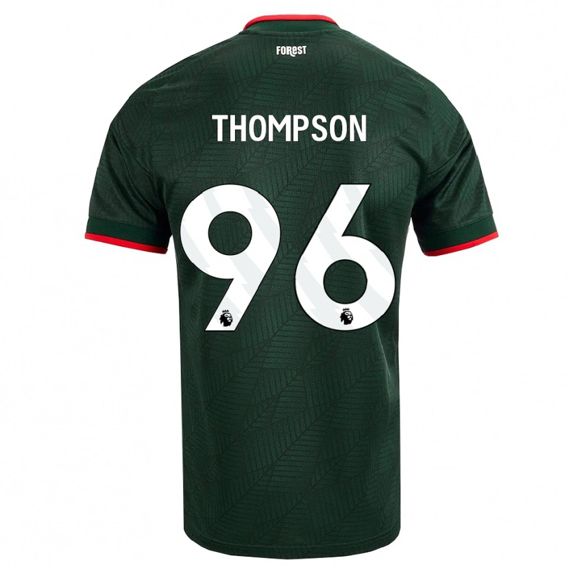 Danxen Niño Camiseta Kalum Thompson #96 Verdeoscuro Rojo 2ª Equipación 2026/27 La Camisa México