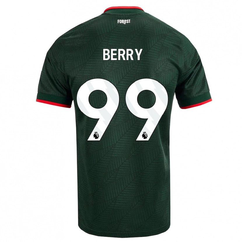 Danxen Niño Camiseta Adam Berry #99 Verdeoscuro Rojo 2ª Equipación 2026/27 La Camisa México