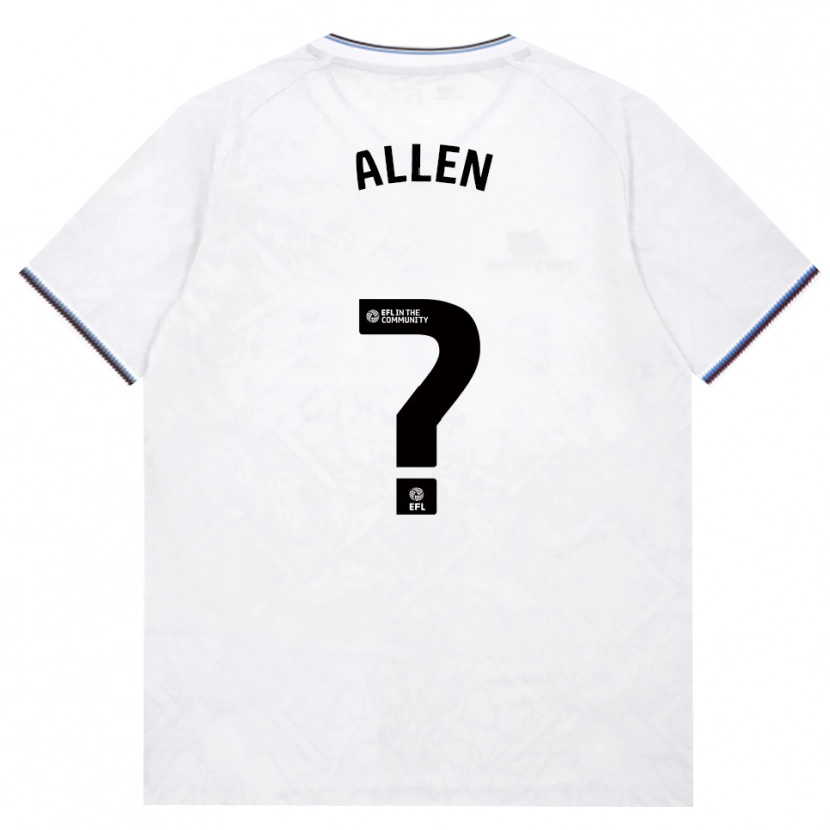 Danxen Niño Camiseta Isaac Allen #0 Borgoña Blanco 2ª Equipación 2026/27 La Camisa México
