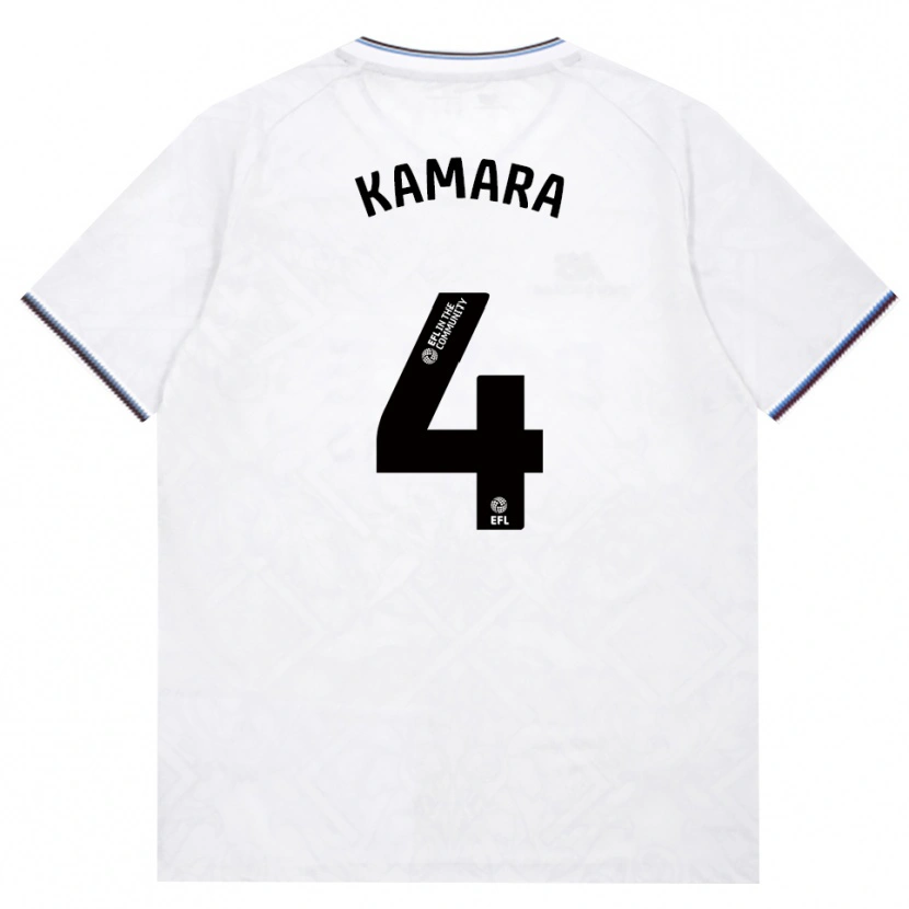 Danxen Niño Camiseta Aaron Kamara #4 Borgoña Blanco 2ª Equipación 2026/27 La Camisa México