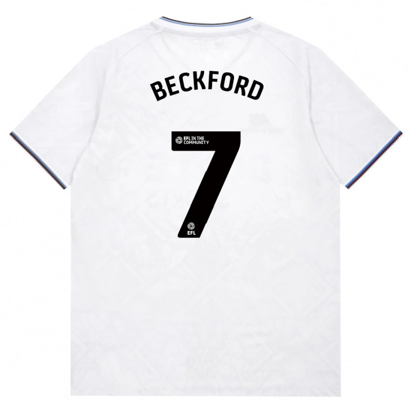 Danxen Niño Camiseta Lewis Beckford #7 Borgoña Blanco 2ª Equipación 2026/27 La Camisa México
