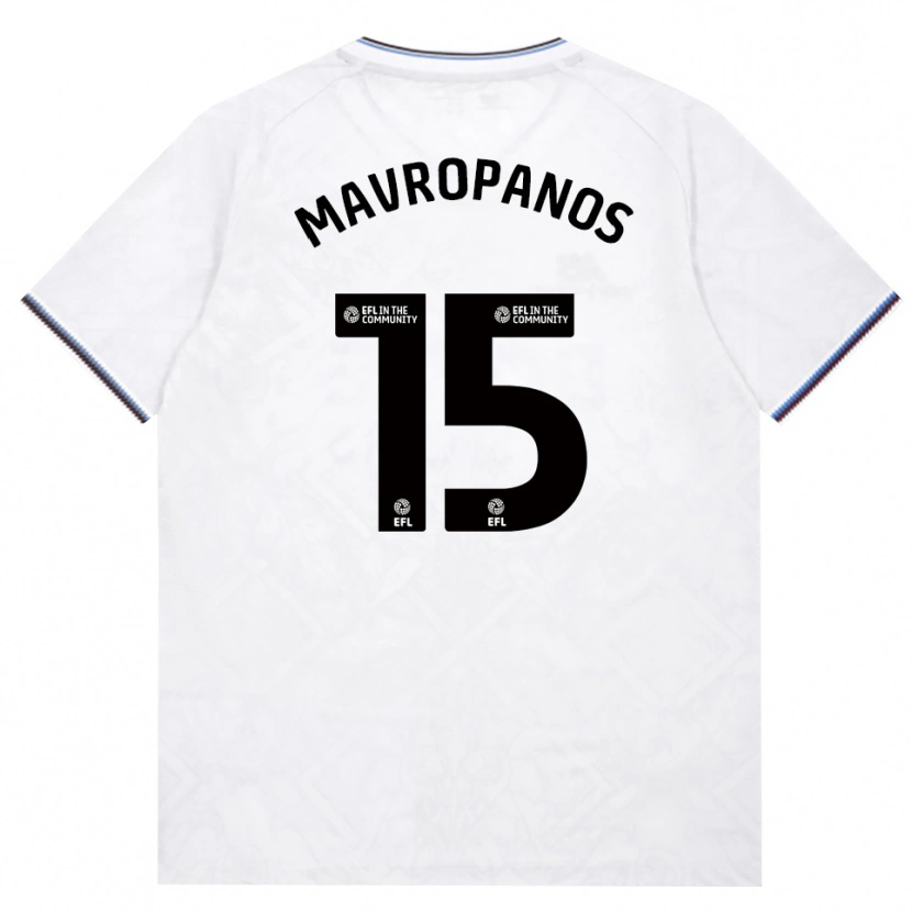 Danxen Niño Camiseta Konstantinos Mavropanos #15 Borgoña Blanco 2ª Equipación 2026/27 La Camisa México