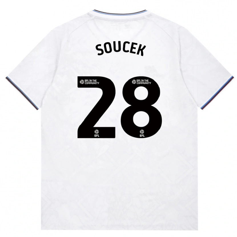 Danxen Niño Camiseta Tomáš Souček #28 Borgoña Blanco 2ª Equipación 2026/27 La Camisa México