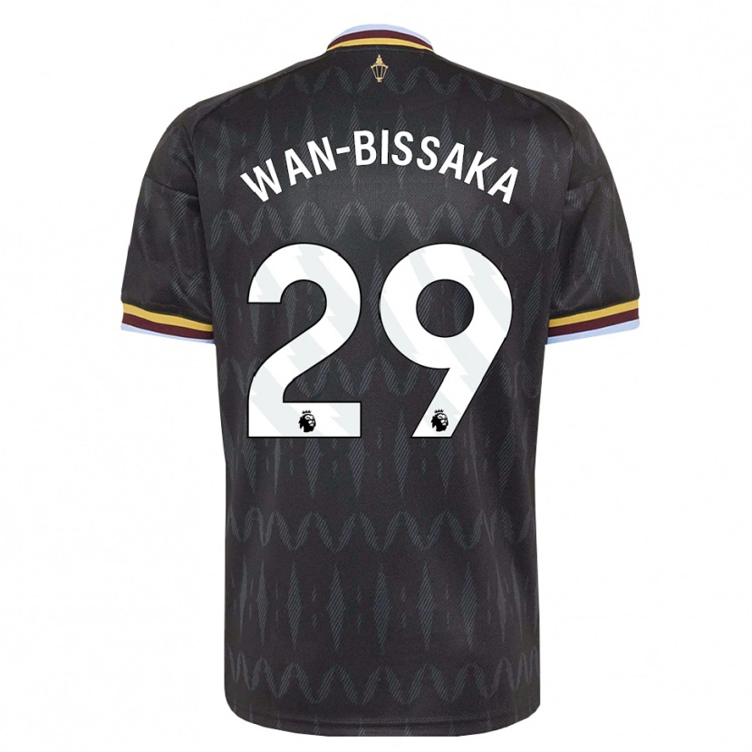Danxen Niño Camiseta Aaron Wan-Bissaka #29 Azulaciano Negro Amarillo 2ª Equipación 2026/27 La Camisa México