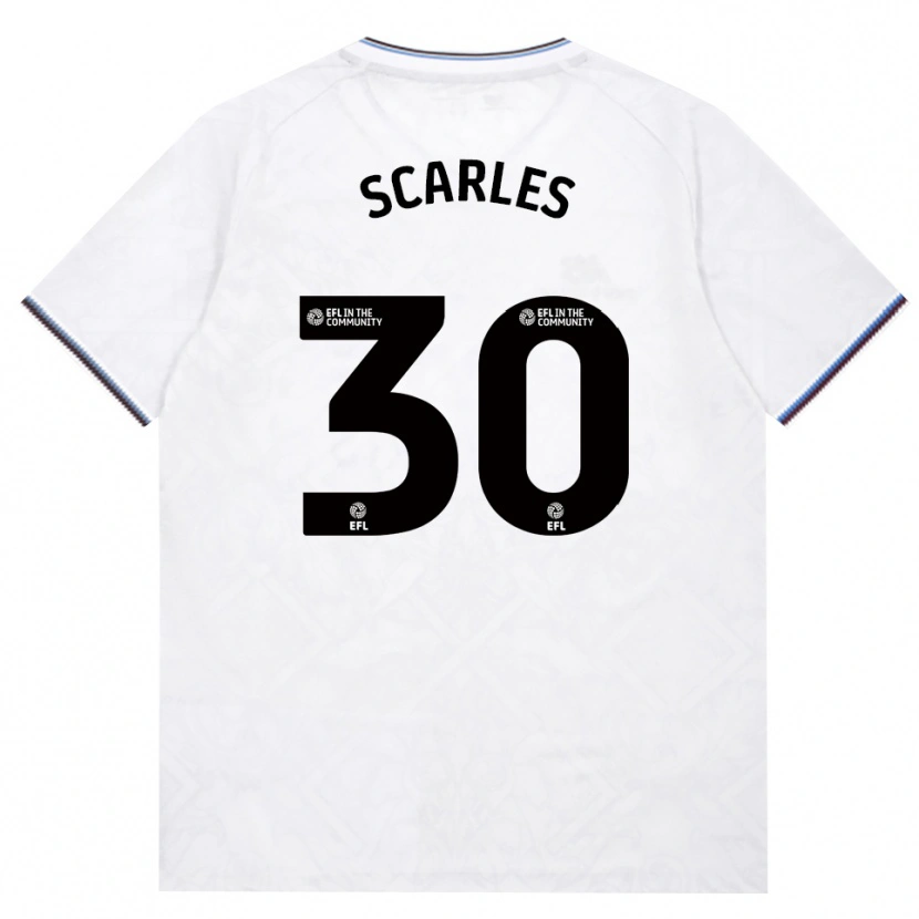 Danxen Niño Camiseta Oliver Scarles #30 Borgoña Blanco 2ª Equipación 2026/27 La Camisa México