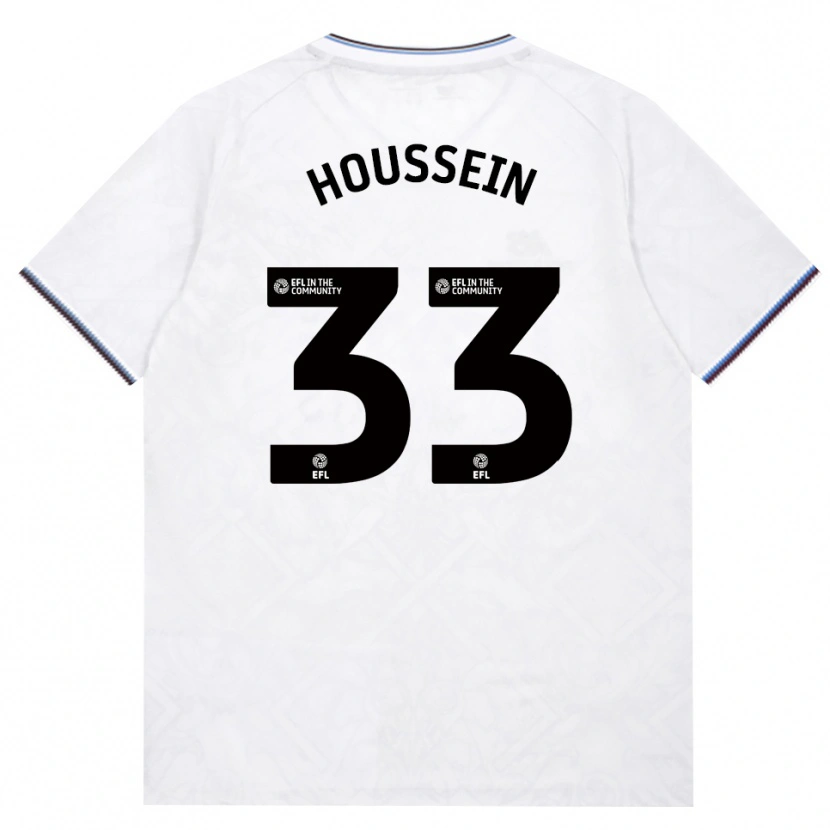 Danxen Niño Camiseta Halle Houssein #33 Borgoña Blanco 2ª Equipación 2026/27 La Camisa México