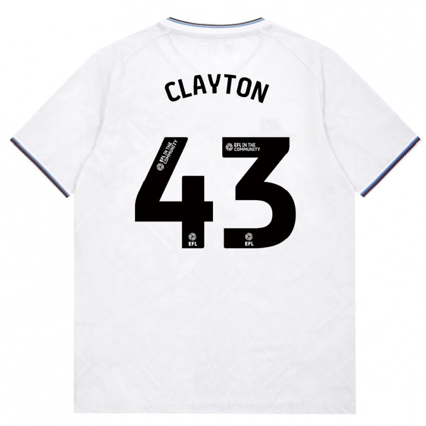 Danxen Niño Camiseta Regan Clayton #43 Borgoña Blanco 2ª Equipación 2026/27 La Camisa México
