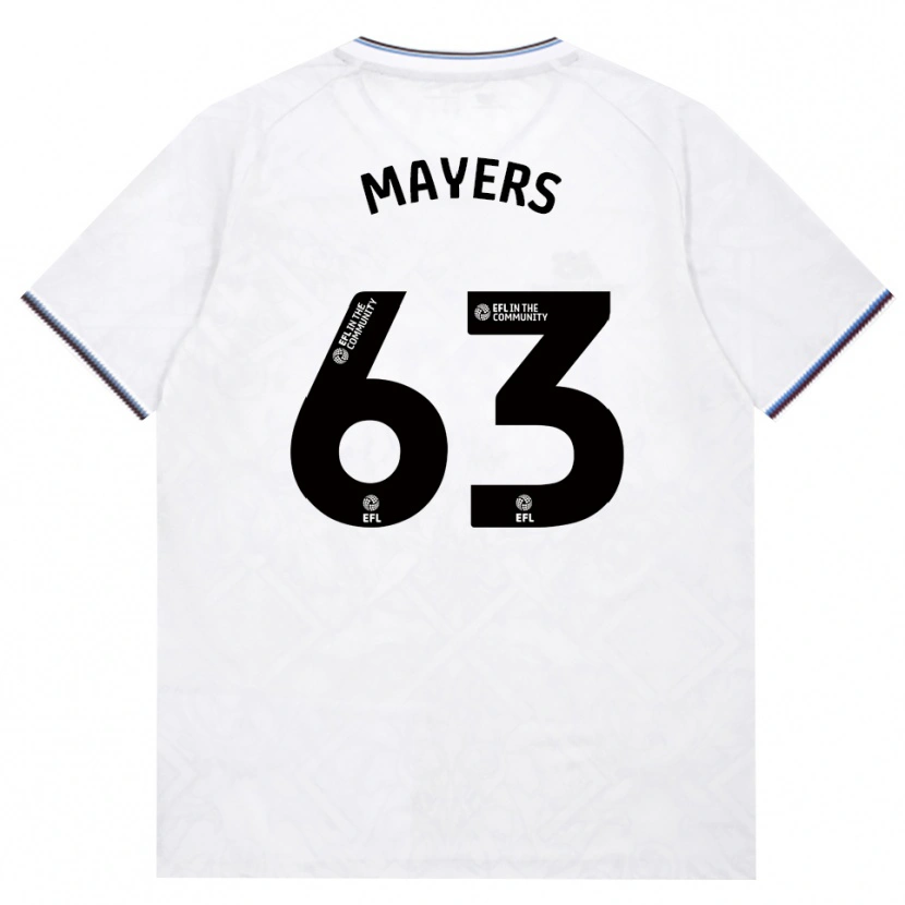 Danxen Niño Camiseta Ezra Mayers #63 Borgoña Blanco 2ª Equipación 2026/27 La Camisa México
