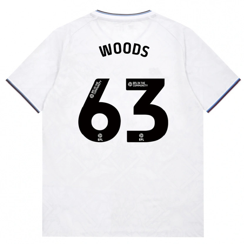 Danxen Niño Camiseta Archie Woods #63 Borgoña Blanco 2ª Equipación 2026/27 La Camisa México