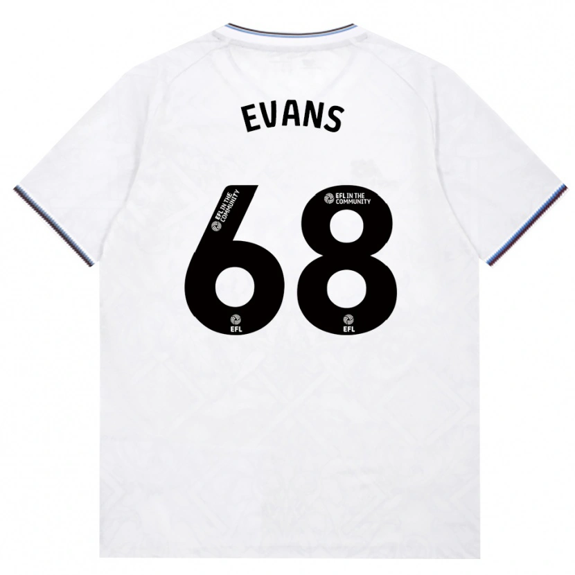 Danxen Niño Camiseta Isaac Evans #68 Borgoña Blanco 2ª Equipación 2026/27 La Camisa México