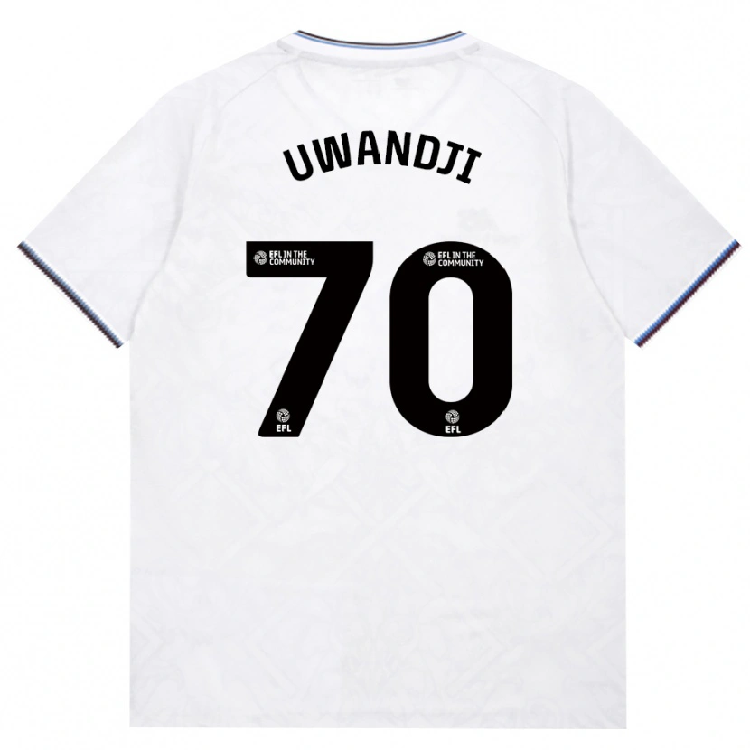 Danxen Niño Camiseta Blaise Uwandji #70 Borgoña Blanco 2ª Equipación 2026/27 La Camisa México