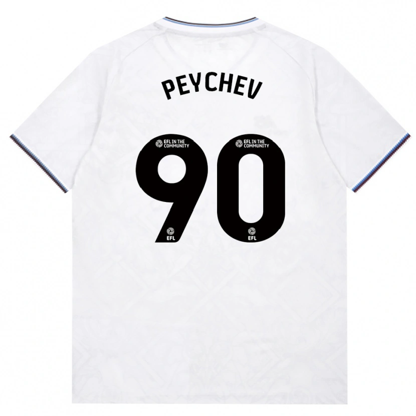 Danxen Niño Camiseta Martin Peychev #90 Borgoña Blanco 2ª Equipación 2026/27 La Camisa México
