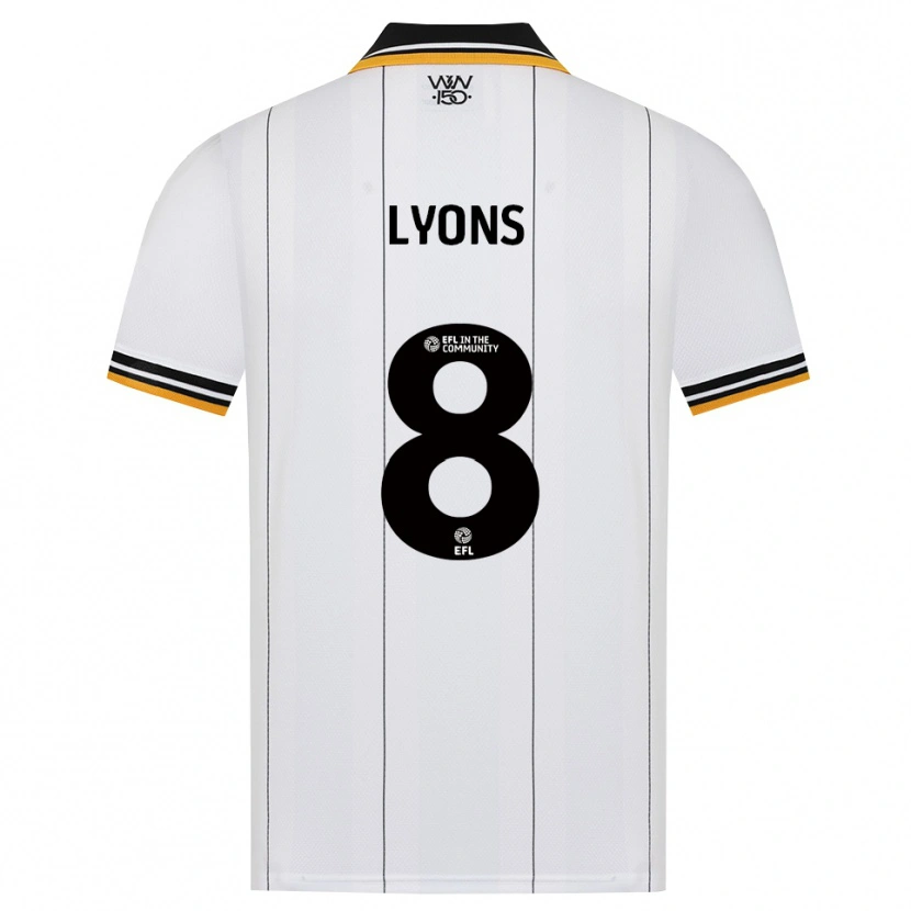 Danxen Niño Camiseta Connor Lyons #8 Naranja Blanco Negro 2ª Equipación 2026/27 La Camisa México