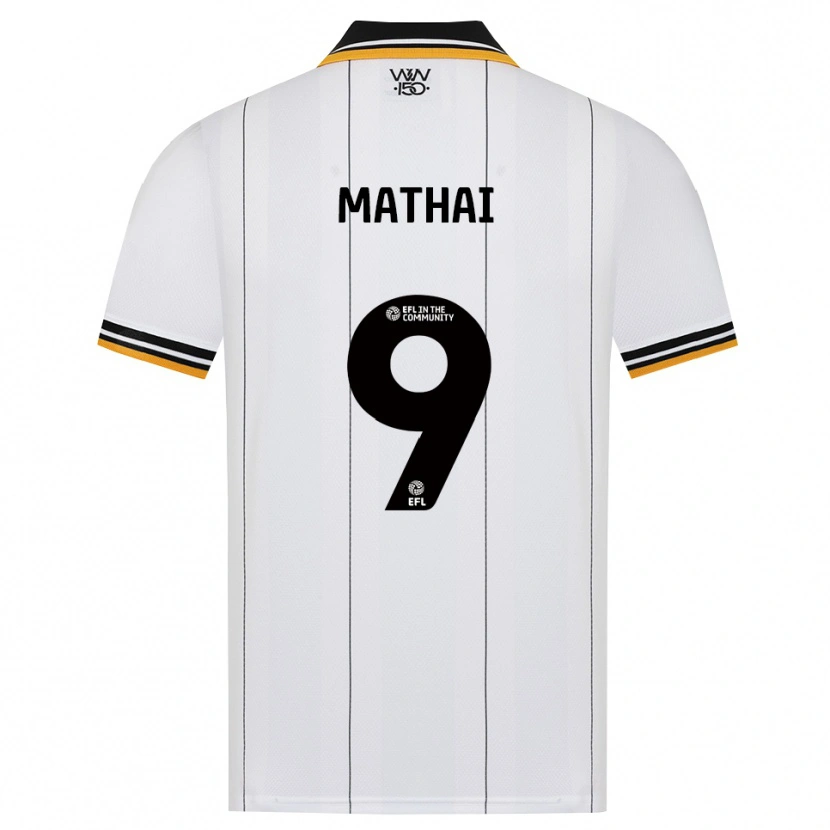 Danxen Niño Camiseta Junior Mathai #9 Naranja Blanco Negro 2ª Equipación 2026/27 La Camisa México