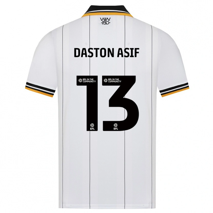 Danxen Niño Camiseta Daston Asif #13 Naranja Blanco Negro 2ª Equipación 2026/27 La Camisa México