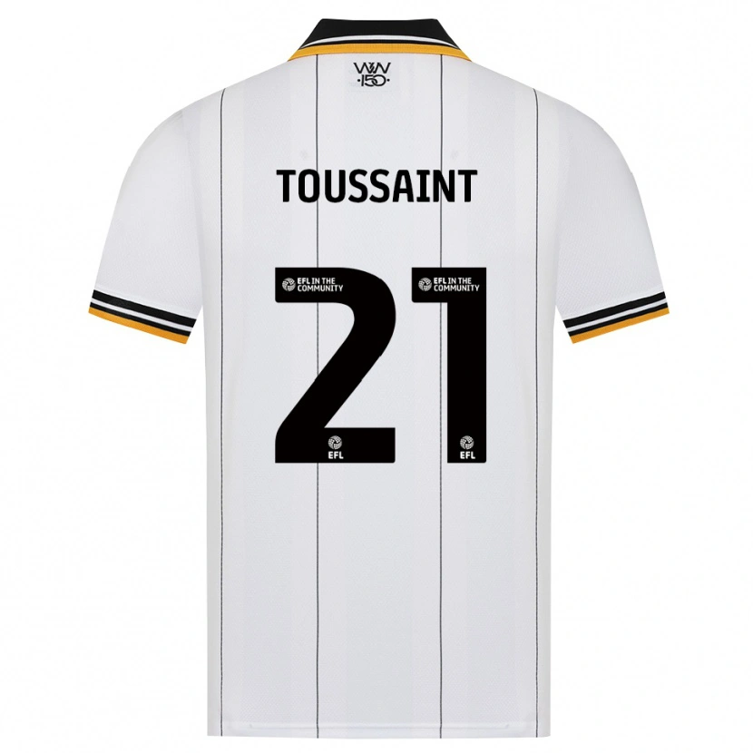 Danxen Niño Camiseta Destiney Toussaint #21 Naranja Blanco Negro 2ª Equipación 2026/27 La Camisa México