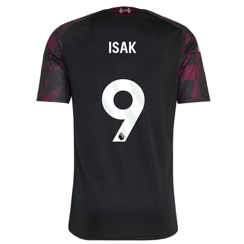 Danxen Niño Camiseta Alexander Isak #9 Negro Blanco Púrpura Equipación Tercera 2026/27 La Camisa México