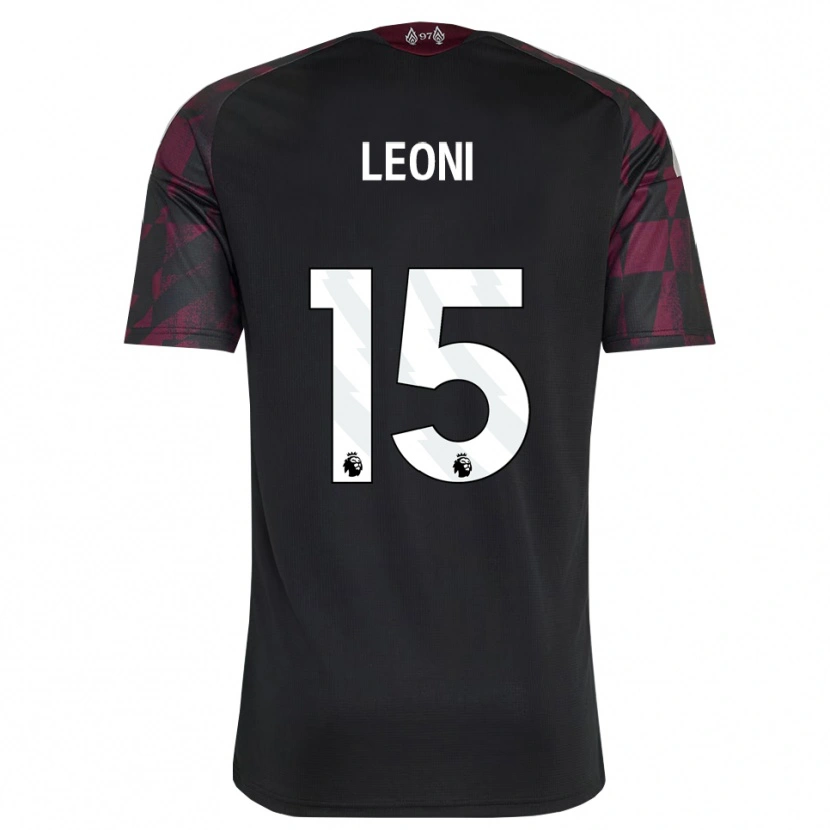 Danxen Niño Camiseta Giovanni Leoni #15 Negro Blanco Púrpura Equipación Tercera 2026/27 La Camisa México